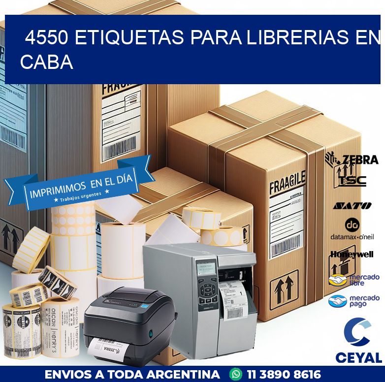 4550 ETIQUETAS PARA LIBRERIAS EN CABA