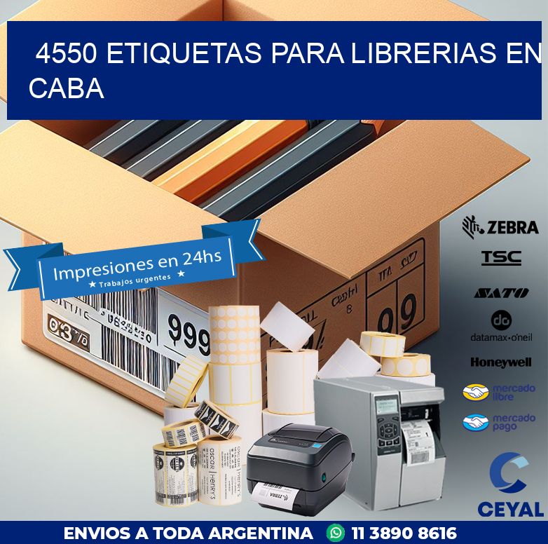 4550 ETIQUETAS PARA LIBRERIAS EN CABA