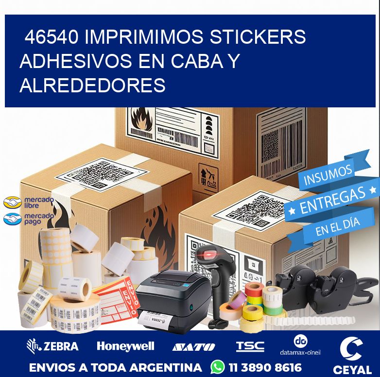 46540 IMPRIMIMOS STICKERS ADHESIVOS EN CABA Y ALREDEDORES