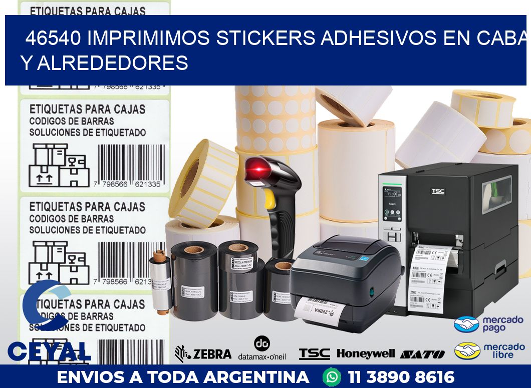 46540 IMPRIMIMOS STICKERS ADHESIVOS EN CABA Y ALREDEDORES