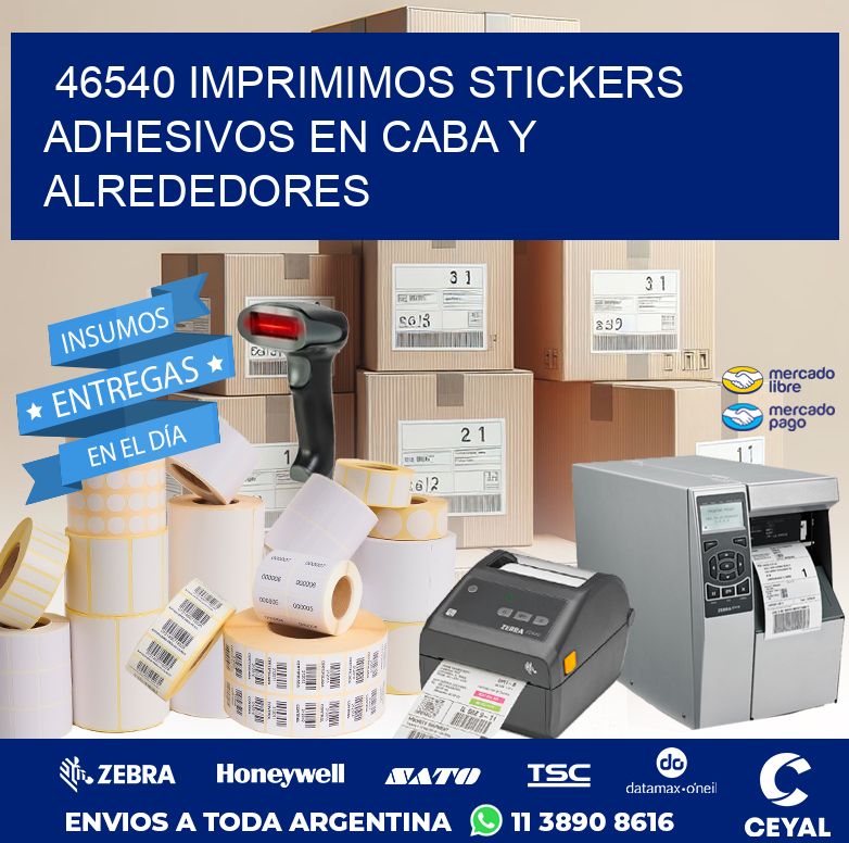 46540 IMPRIMIMOS STICKERS ADHESIVOS EN CABA Y ALREDEDORES