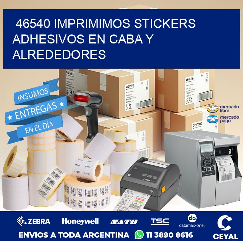 46540 IMPRIMIMOS STICKERS ADHESIVOS EN CABA Y ALREDEDORES