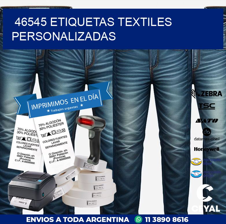 46545 ETIQUETAS TEXTILES PERSONALIZADAS