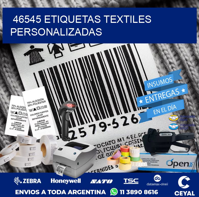 46545 ETIQUETAS TEXTILES PERSONALIZADAS