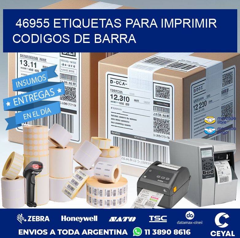 46955 ETIQUETAS PARA IMPRIMIR CODIGOS DE BARRA