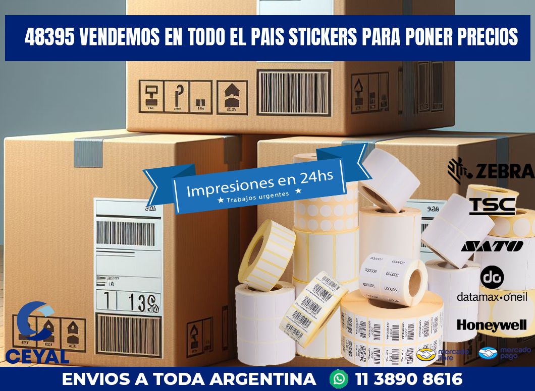 48395 VENDEMOS EN TODO EL PAIS STICKERS PARA PONER PRECIOS