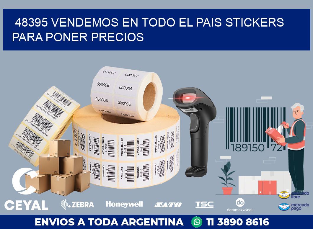 48395 VENDEMOS EN TODO EL PAIS STICKERS PARA PONER PRECIOS