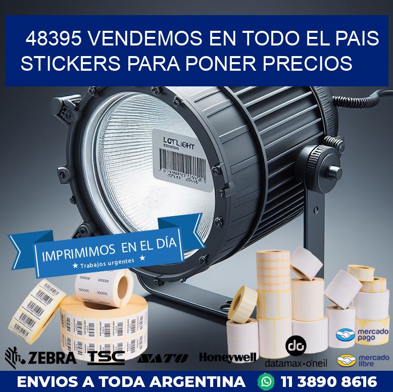 48395 VENDEMOS EN TODO EL PAIS STICKERS PARA PONER PRECIOS