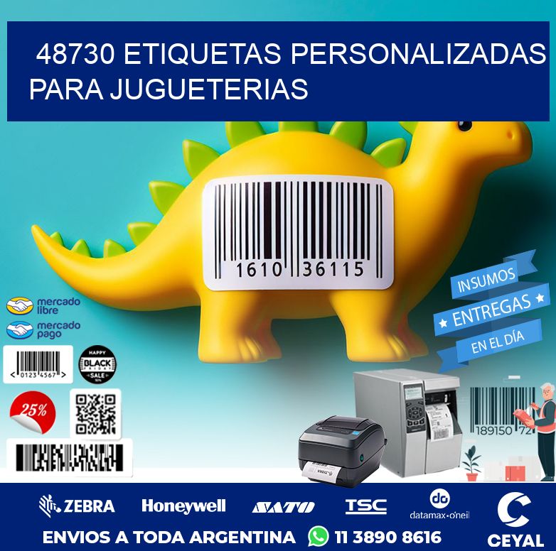 48730 ETIQUETAS PERSONALIZADAS PARA JUGUETERIAS