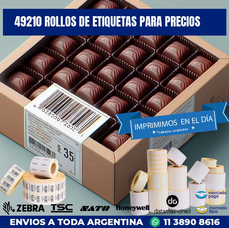 49210 ROLLOS DE ETIQUETAS PARA PRECIOS