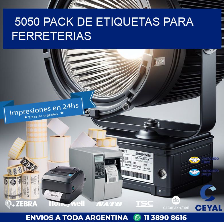 5050 PACK DE ETIQUETAS PARA FERRETERIAS