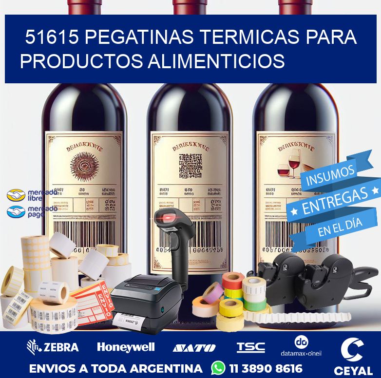 51615 PEGATINAS TERMICAS PARA PRODUCTOS ALIMENTICIOS