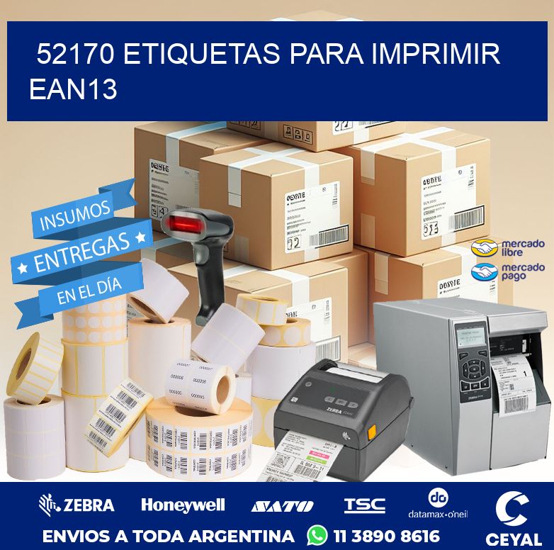 52170 ETIQUETAS PARA IMPRIMIR EAN13