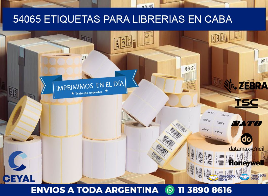 54065 ETIQUETAS PARA LIBRERIAS EN CABA