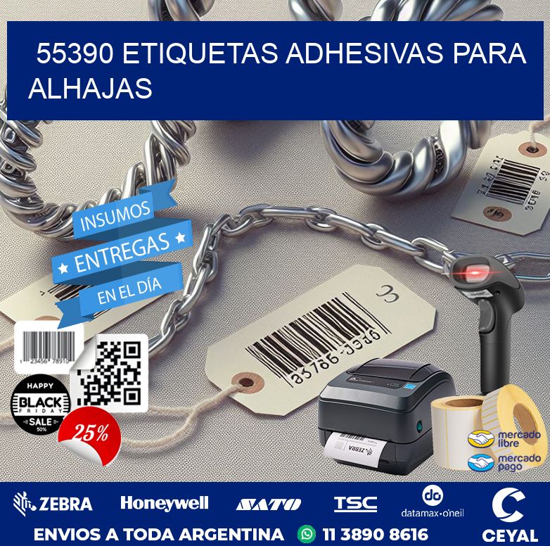 55390 ETIQUETAS ADHESIVAS PARA ALHAJAS