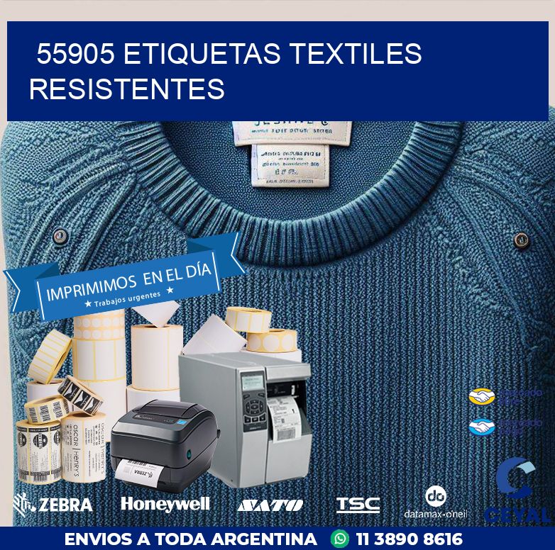 55905 ETIQUETAS TEXTILES RESISTENTES