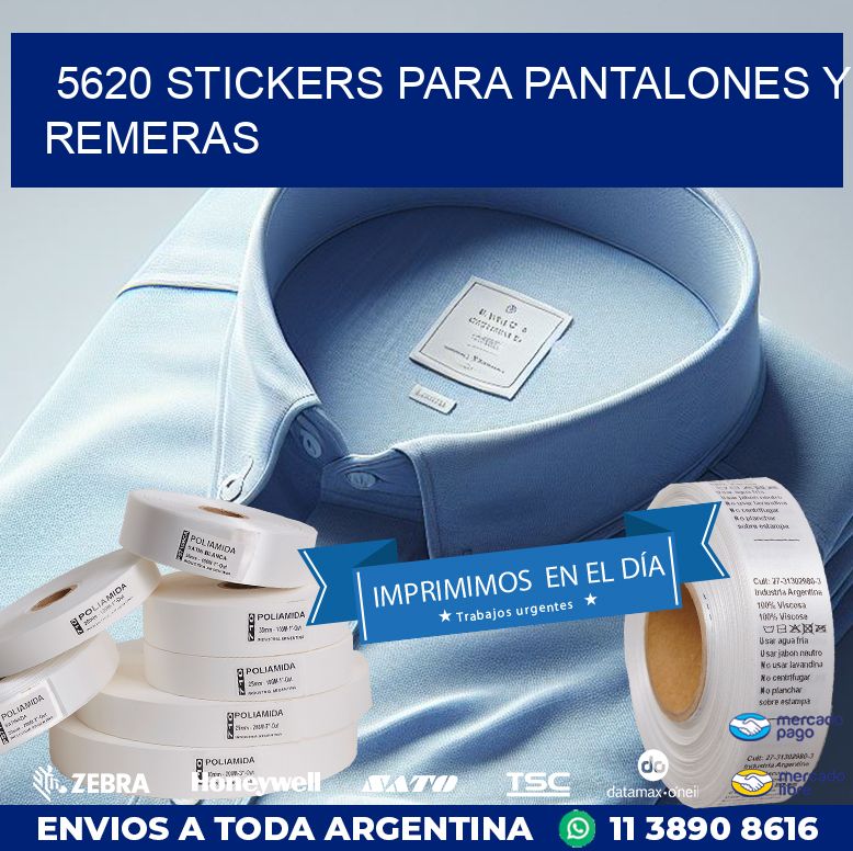5620 STICKERS PARA PANTALONES Y REMERAS