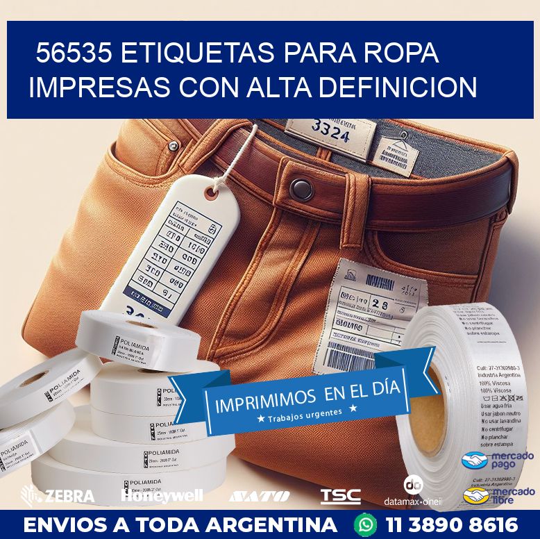 56535 ETIQUETAS PARA ROPA IMPRESAS CON ALTA DEFINICION