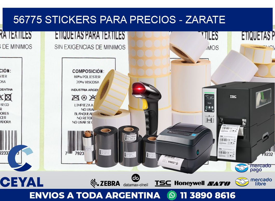 56775 STICKERS PARA PRECIOS - ZARATE