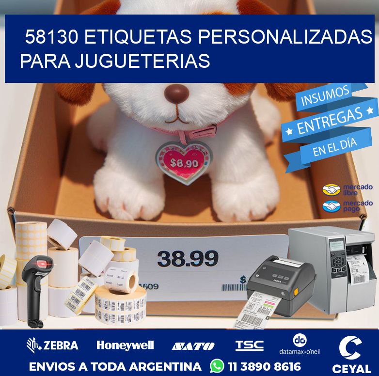 58130 ETIQUETAS PERSONALIZADAS PARA JUGUETERIAS