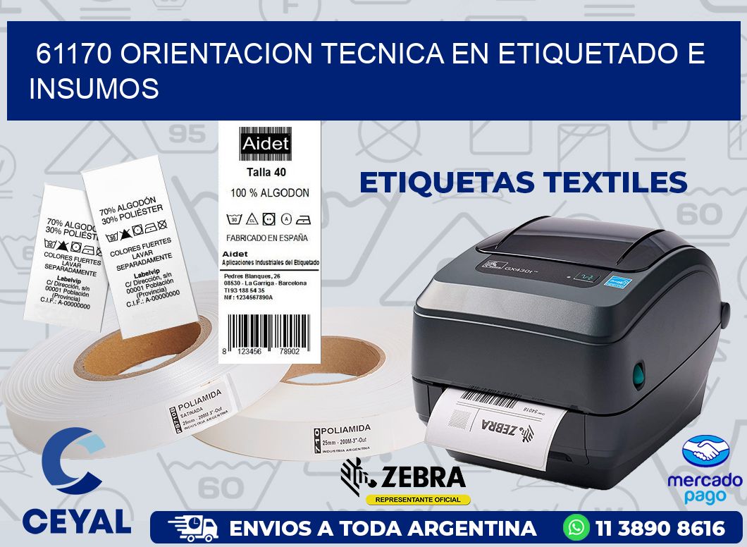 61170 ORIENTACION TECNICA EN ETIQUETADO E INSUMOS