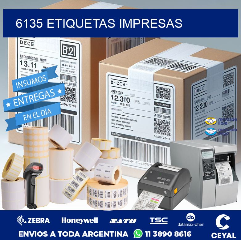 6135 ETIQUETAS IMPRESAS