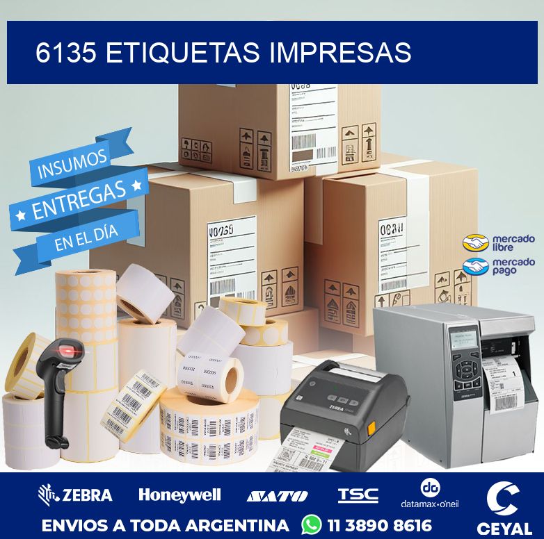 6135 ETIQUETAS IMPRESAS