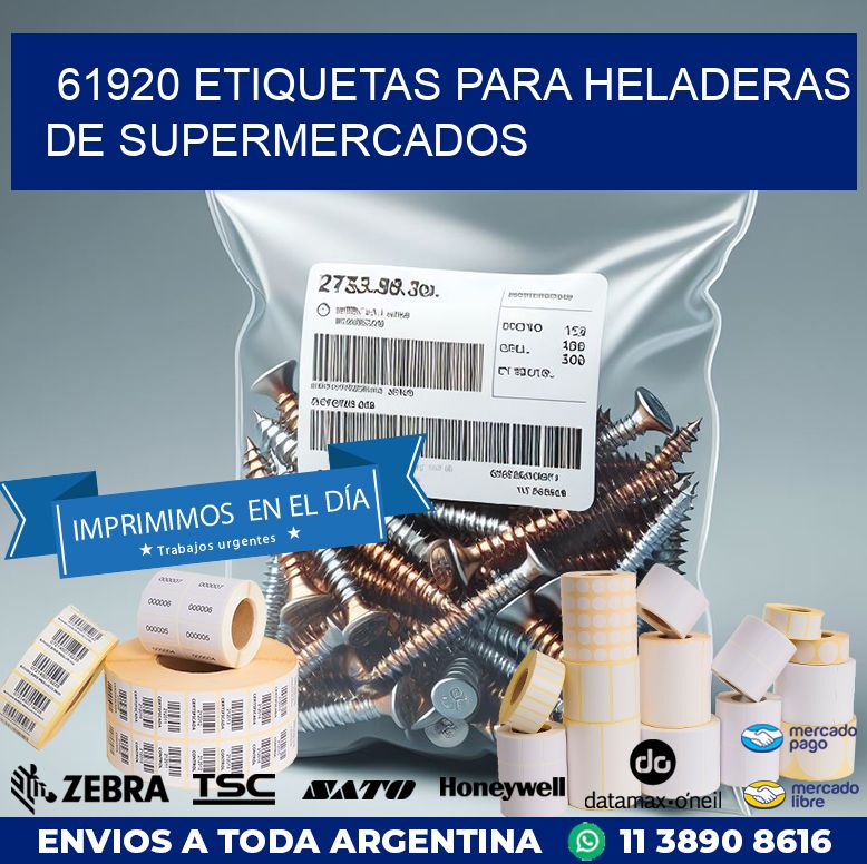 61920 ETIQUETAS PARA HELADERAS DE SUPERMERCADOS