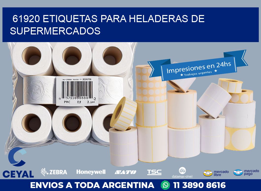 61920 ETIQUETAS PARA HELADERAS DE SUPERMERCADOS