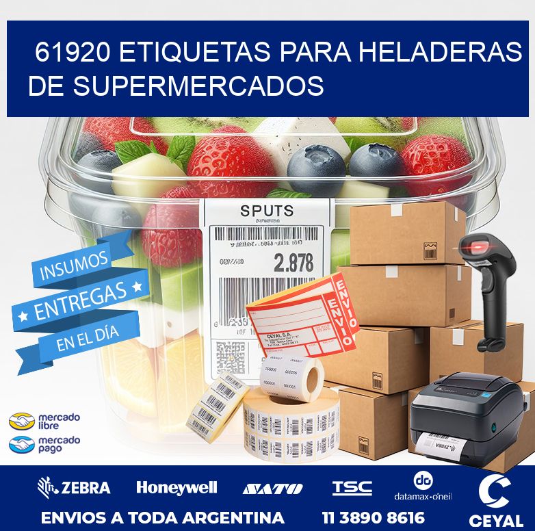61920 ETIQUETAS PARA HELADERAS DE SUPERMERCADOS