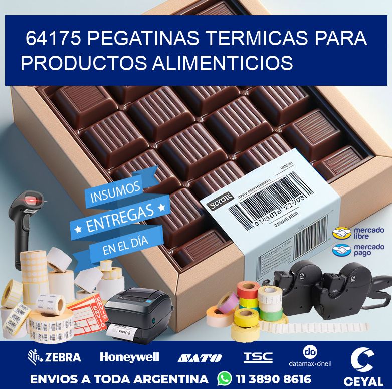 64175 PEGATINAS TERMICAS PARA PRODUCTOS ALIMENTICIOS