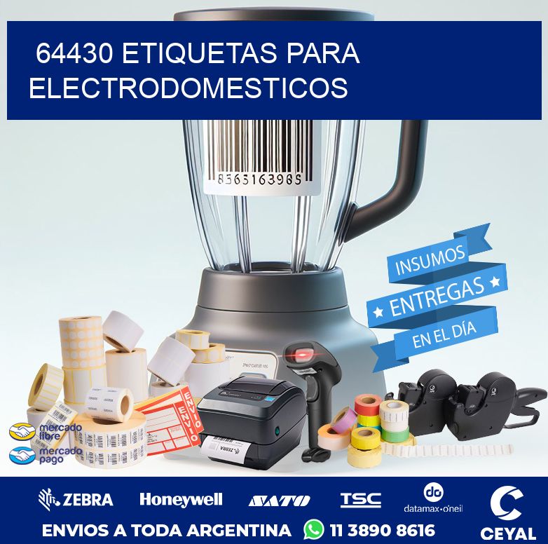 64430 ETIQUETAS PARA ELECTRODOMESTICOS