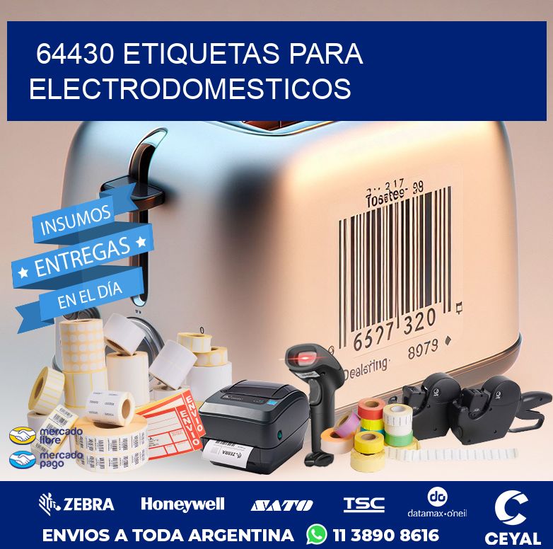 64430 ETIQUETAS PARA ELECTRODOMESTICOS