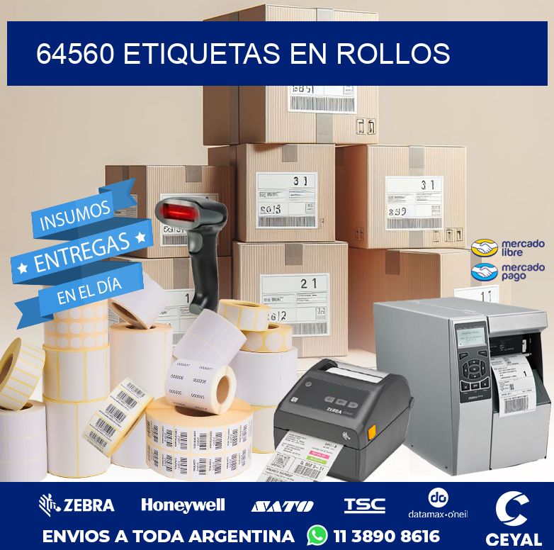 64560 ETIQUETAS EN ROLLOS