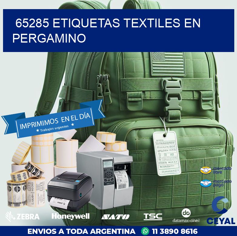 65285 ETIQUETAS TEXTILES EN PERGAMINO