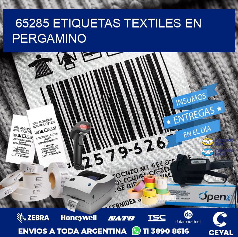 65285 ETIQUETAS TEXTILES EN PERGAMINO