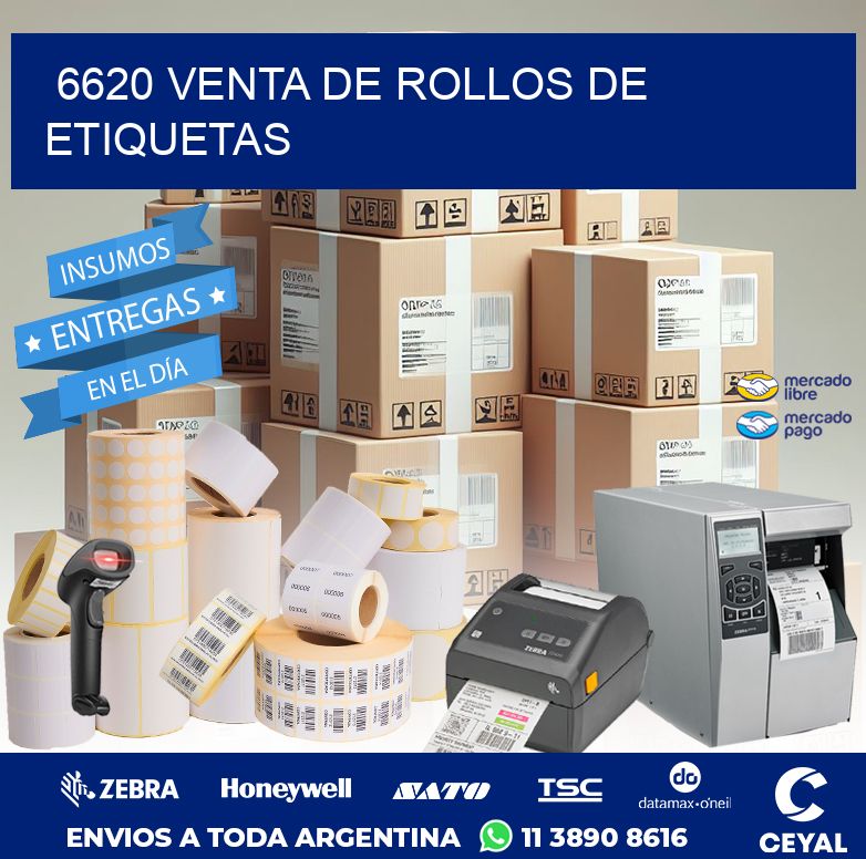6620 VENTA DE ROLLOS DE ETIQUETAS