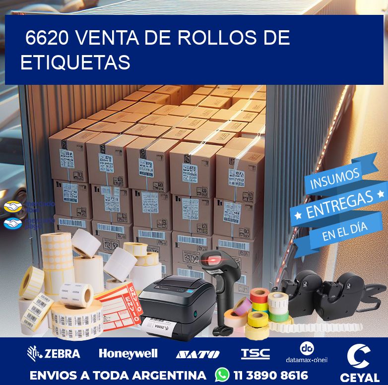 6620 VENTA DE ROLLOS DE ETIQUETAS