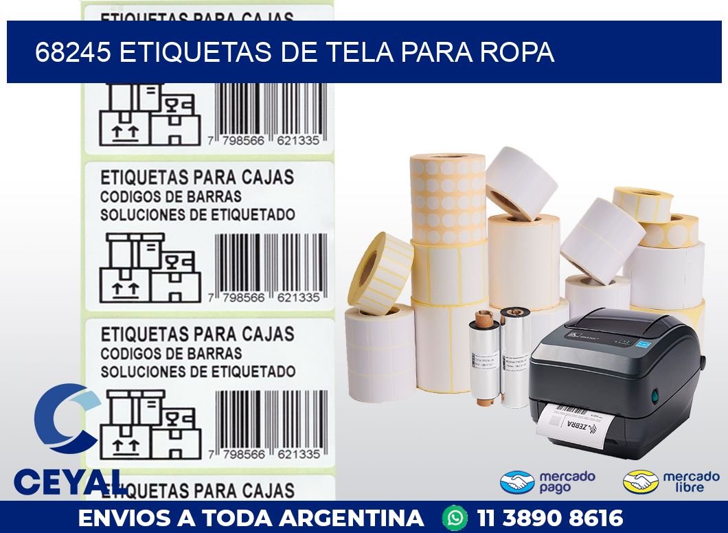 68245 ETIQUETAS DE TELA PARA ROPA