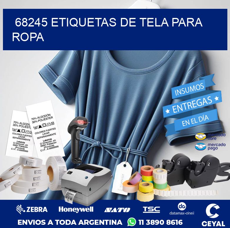 68245 ETIQUETAS DE TELA PARA ROPA