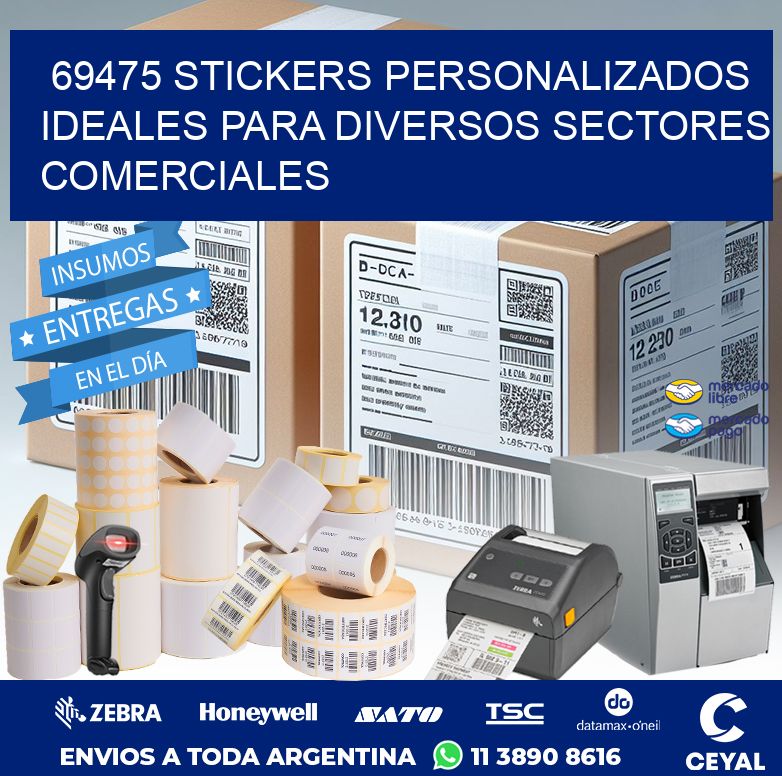 69475 STICKERS PERSONALIZADOS IDEALES PARA DIVERSOS SECTORES COMERCIALES