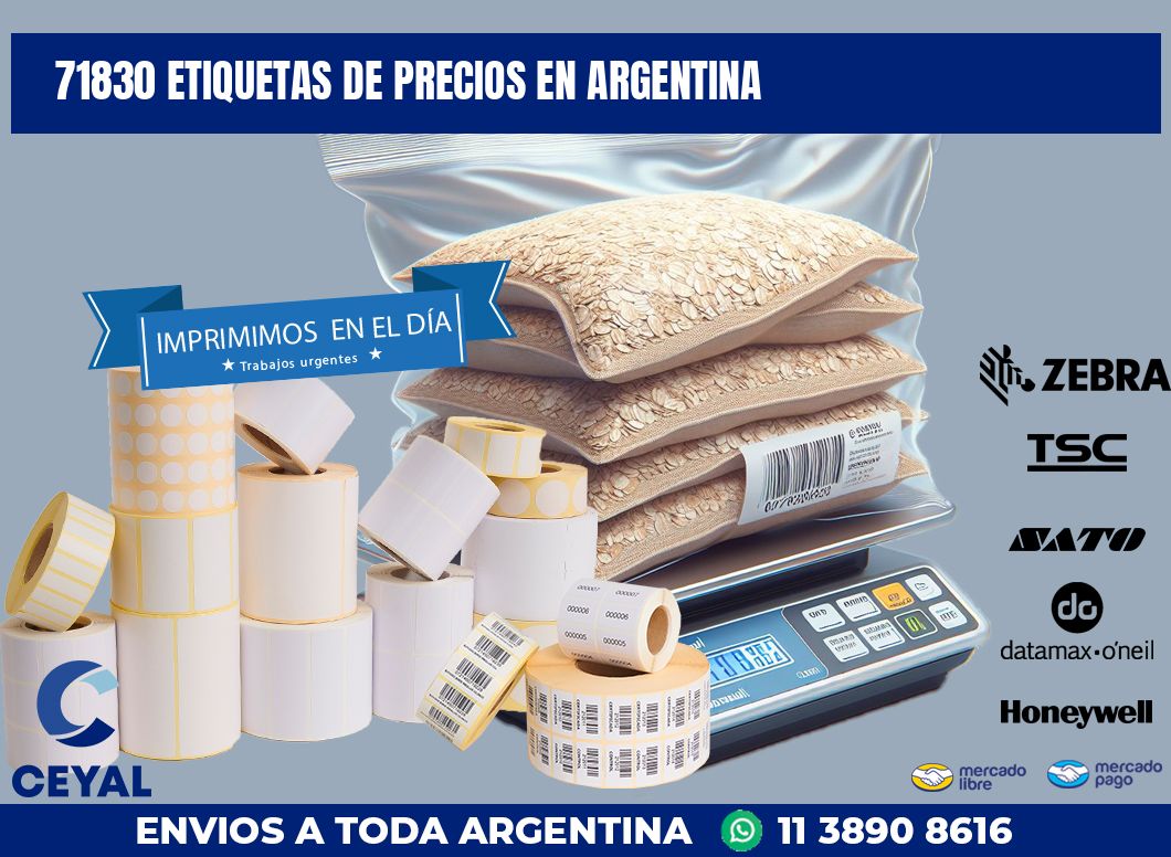 71830 ETIQUETAS DE PRECIOS EN ARGENTINA