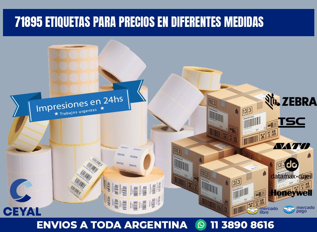 71895 ETIQUETAS PARA PRECIOS EN DIFERENTES MEDIDAS