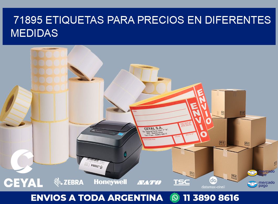 71895 ETIQUETAS PARA PRECIOS EN DIFERENTES MEDIDAS
