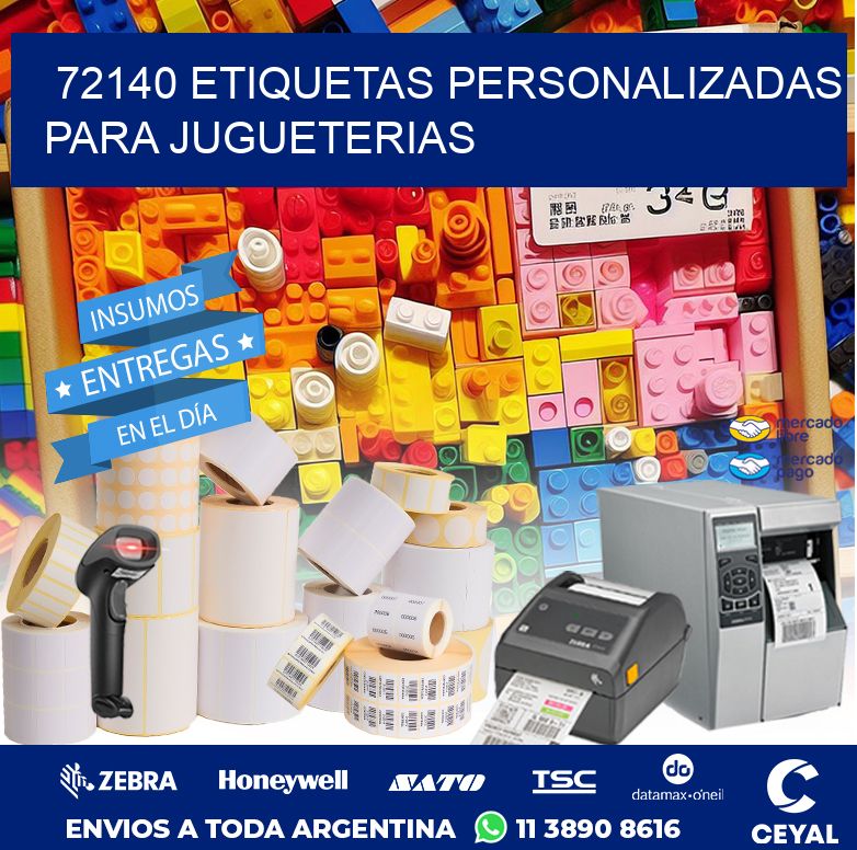 72140 ETIQUETAS PERSONALIZADAS PARA JUGUETERIAS
