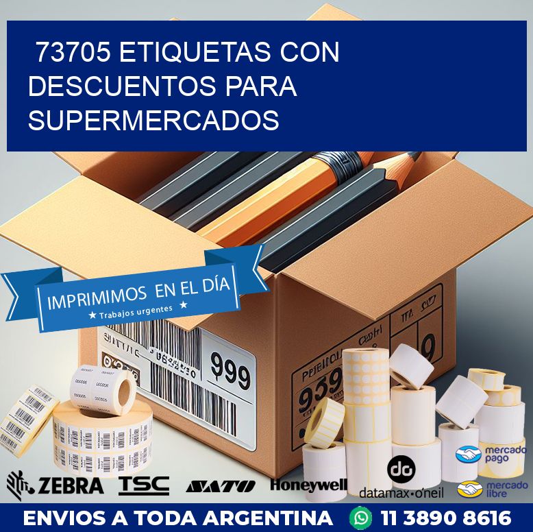 73705 ETIQUETAS CON DESCUENTOS PARA SUPERMERCADOS