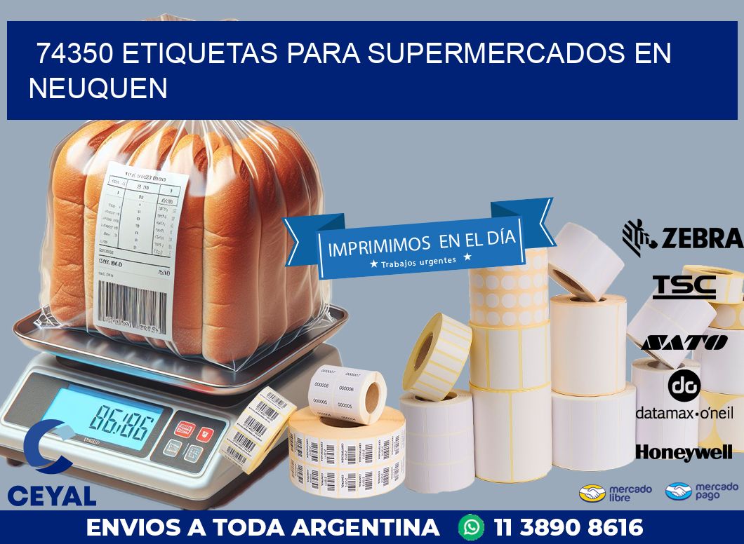 74350 ETIQUETAS PARA SUPERMERCADOS EN NEUQUEN