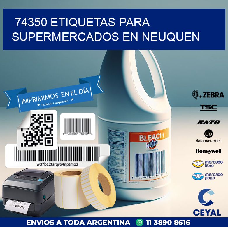 74350 ETIQUETAS PARA SUPERMERCADOS EN NEUQUEN