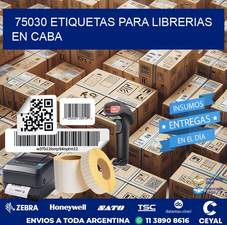 75030 ETIQUETAS PARA LIBRERIAS EN CABA