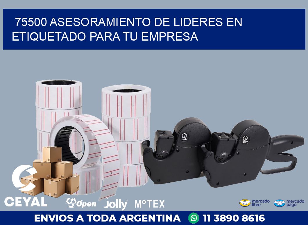75500 ASESORAMIENTO DE LIDERES EN ETIQUETADO PARA TU EMPRESA
